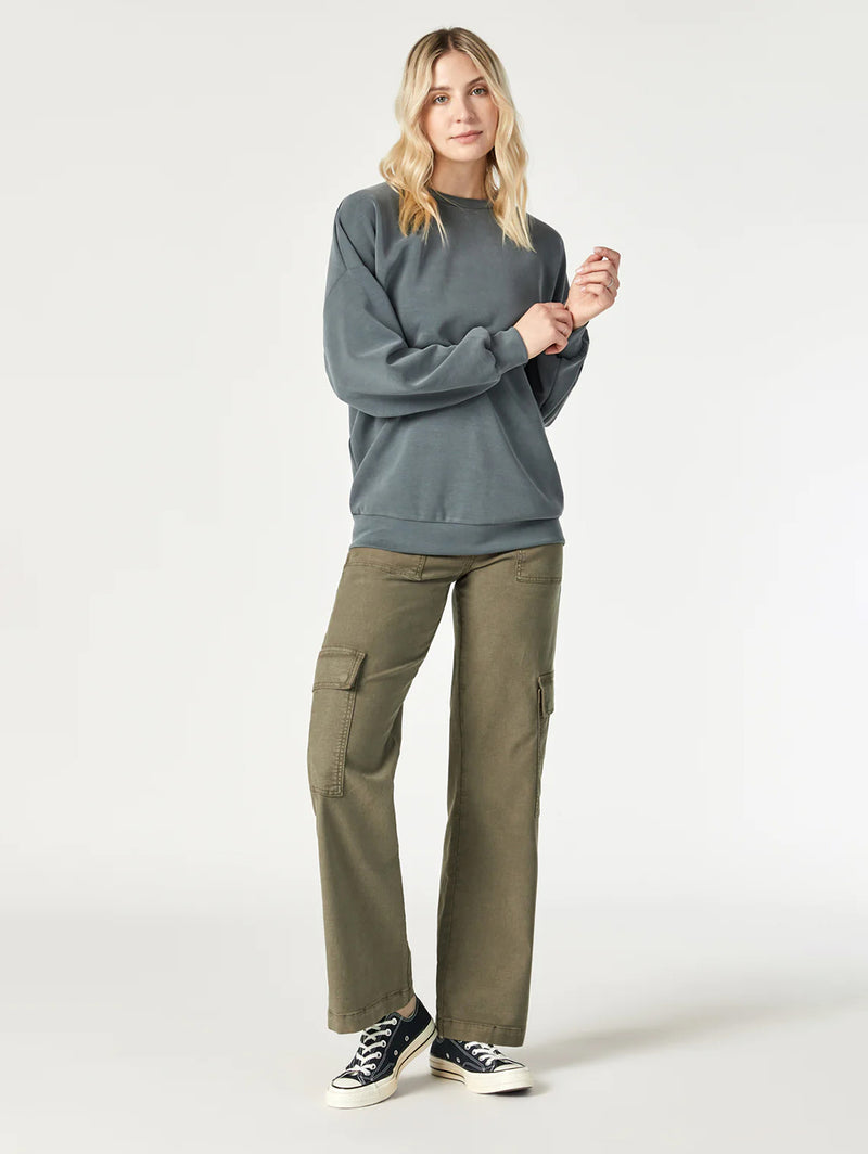 Alva Cargo Pant - Capers Luxe Twill-Mavi-Over the Rainbow