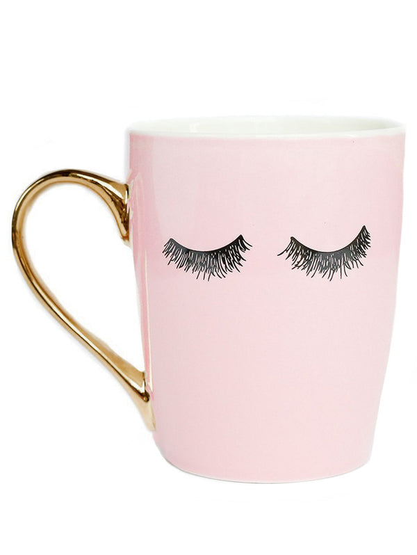 Eyelash Coffee Mug - Pink-SWEET WATER DECOR-Over the Rainbow