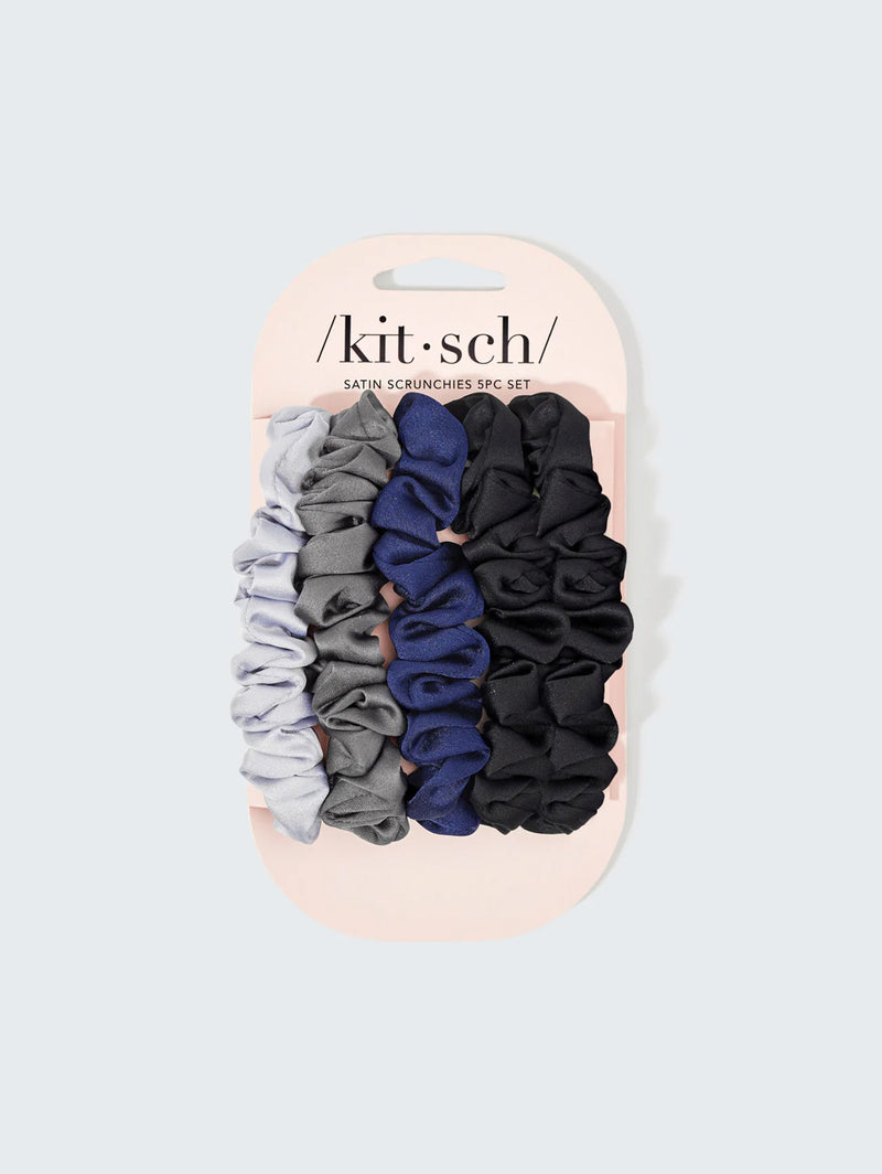 Satin Petite Scrunchies Set - Midnight-KITSCH-Over the Rainbow