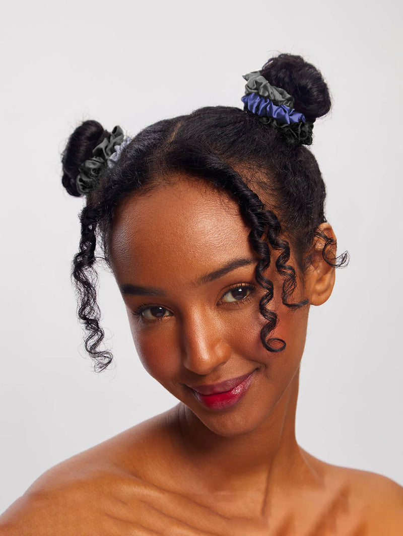 Satin Petite Scrunchies Set - Midnight-KITSCH-Over the Rainbow