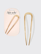 Metal French Hair Pin - Gold-KITSCH-Over the Rainbow