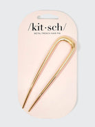 Metal French Hair Pin - Gold-KITSCH-Over the Rainbow
