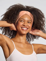 Recycled Wide Twist Headbands 2pc Set- Rosewood