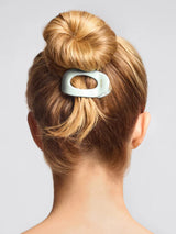 Recycled Small Flat Cloud Clip - Sage Leaf