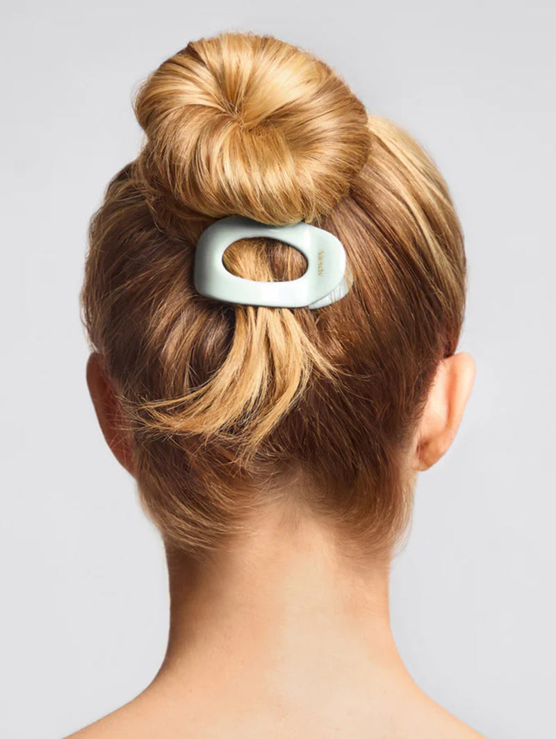 Recycled Small Flat Cloud Clip - Sage Leaf