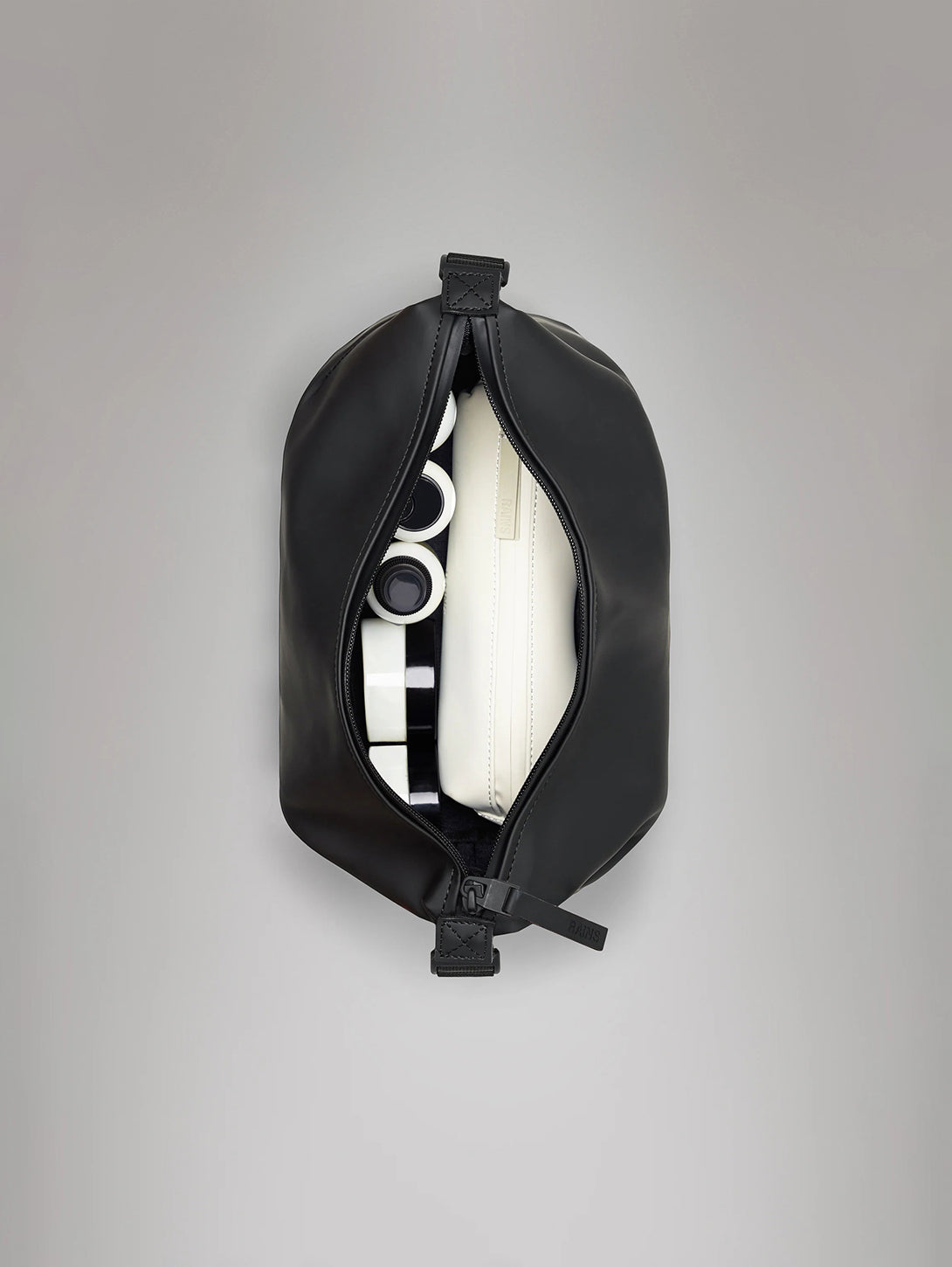 Hilo Wash Bag - Black-Rains-Over the Rainbow