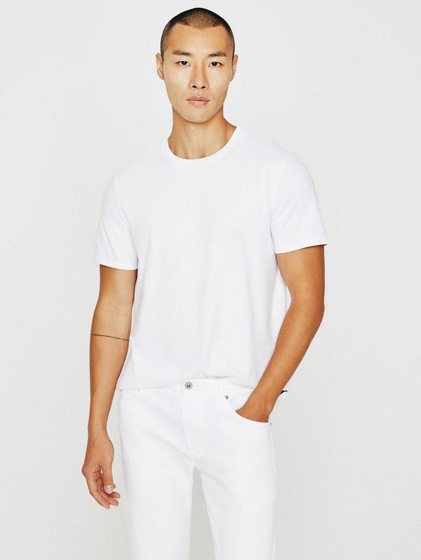 Bryce Crew Neck Tee - True White-AG Jeans-Over the Rainbow