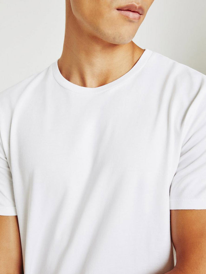 Bryce Crew Neck Tee - True White-AG Jeans-Over the Rainbow
