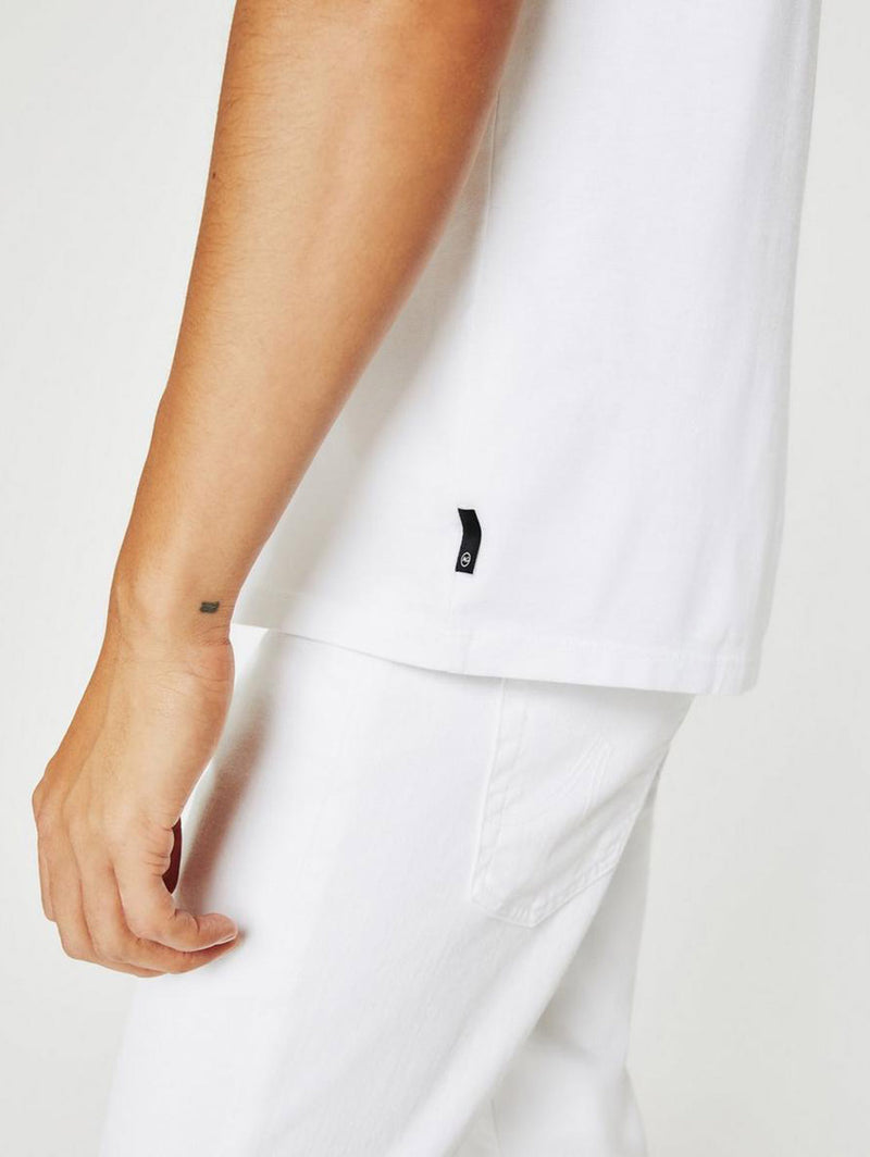 Bryce Crew Neck Tee - True White-AG Jeans-Over the Rainbow