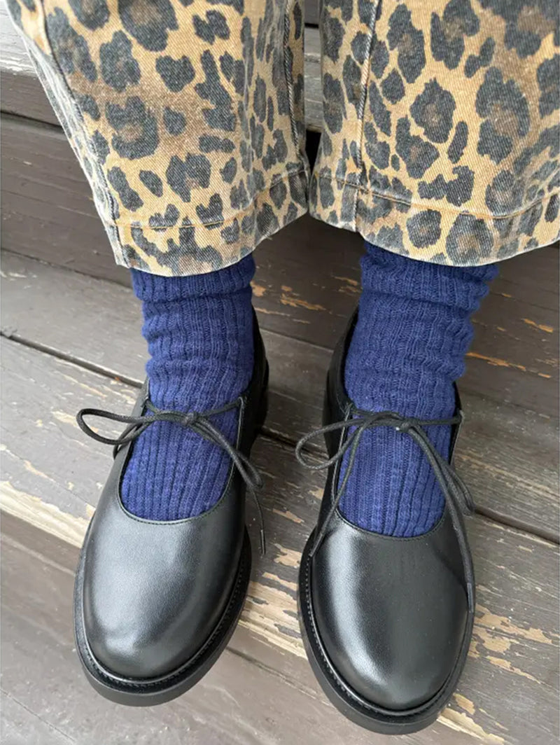 Cottage Socks - Navy