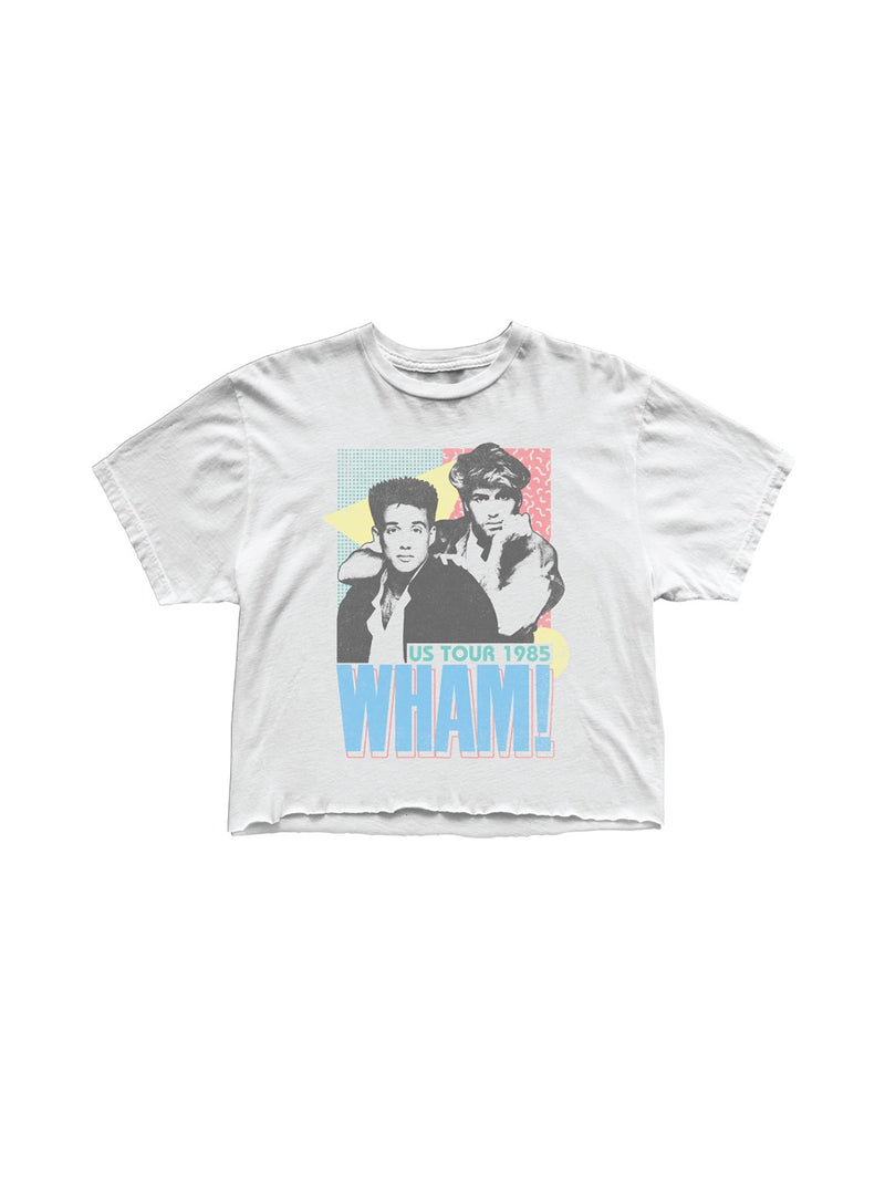 Wham! Tee - White-Retro Brand Black Label-Over the Rainbow