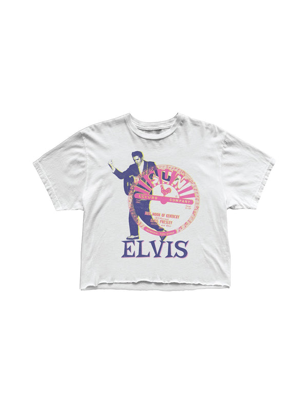 Elvis Tee - White-Retro Brand Black Label-Over the Rainbow