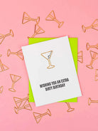 Extra Dirty Birthday Paper Clip Letterpress Card-CHEZ GAGNE LETTERPRESS-Over the Rainbow