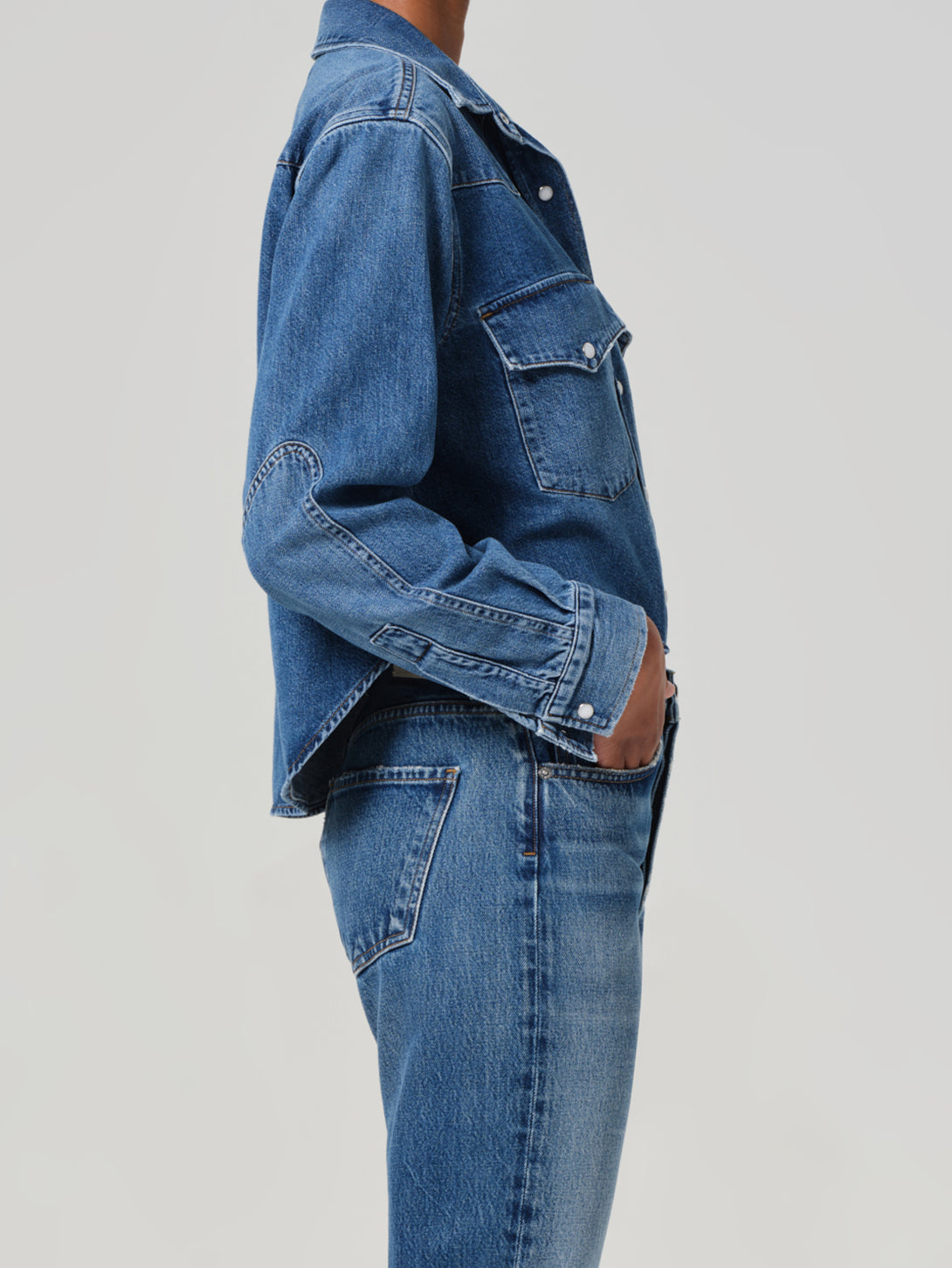 CITIZENS OF HUMANITY | Cropped Western Shirt - Chaya | Over The