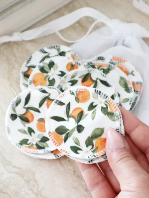 Organic Cotton Rounds - Clementine