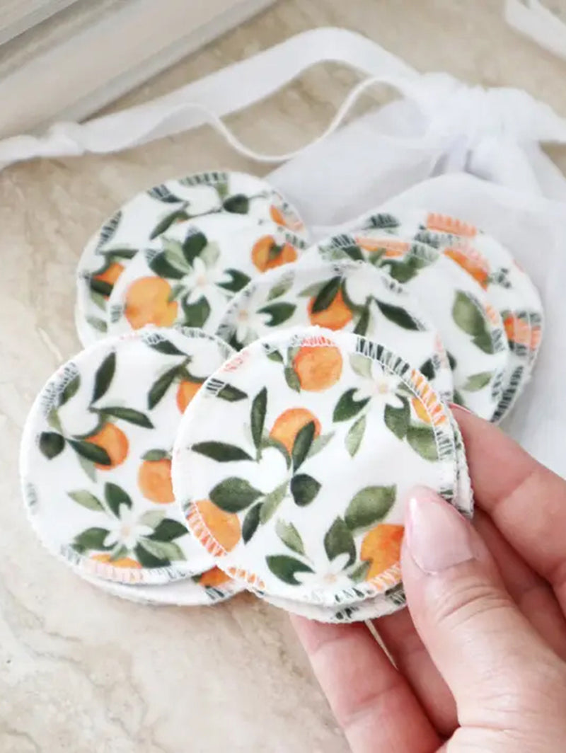 Organic Cotton Rounds - Clementine