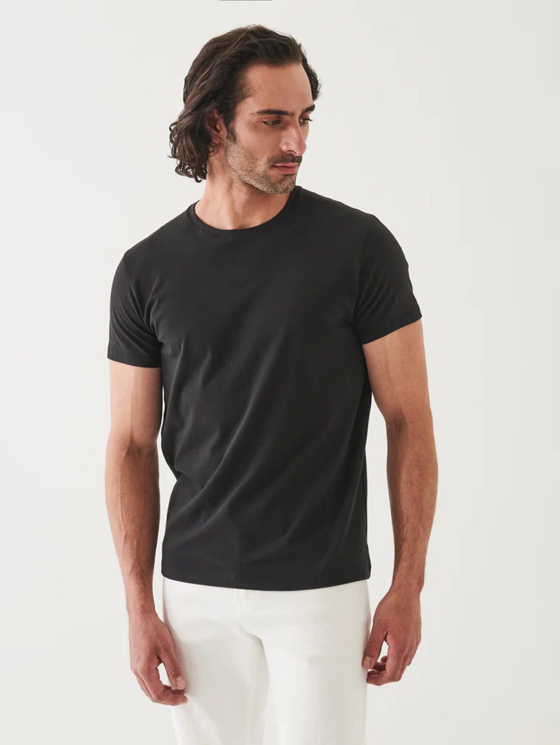 Iconic Pima Crew Neck T-Shirt-Patrick Assaraf-Over the Rainbow