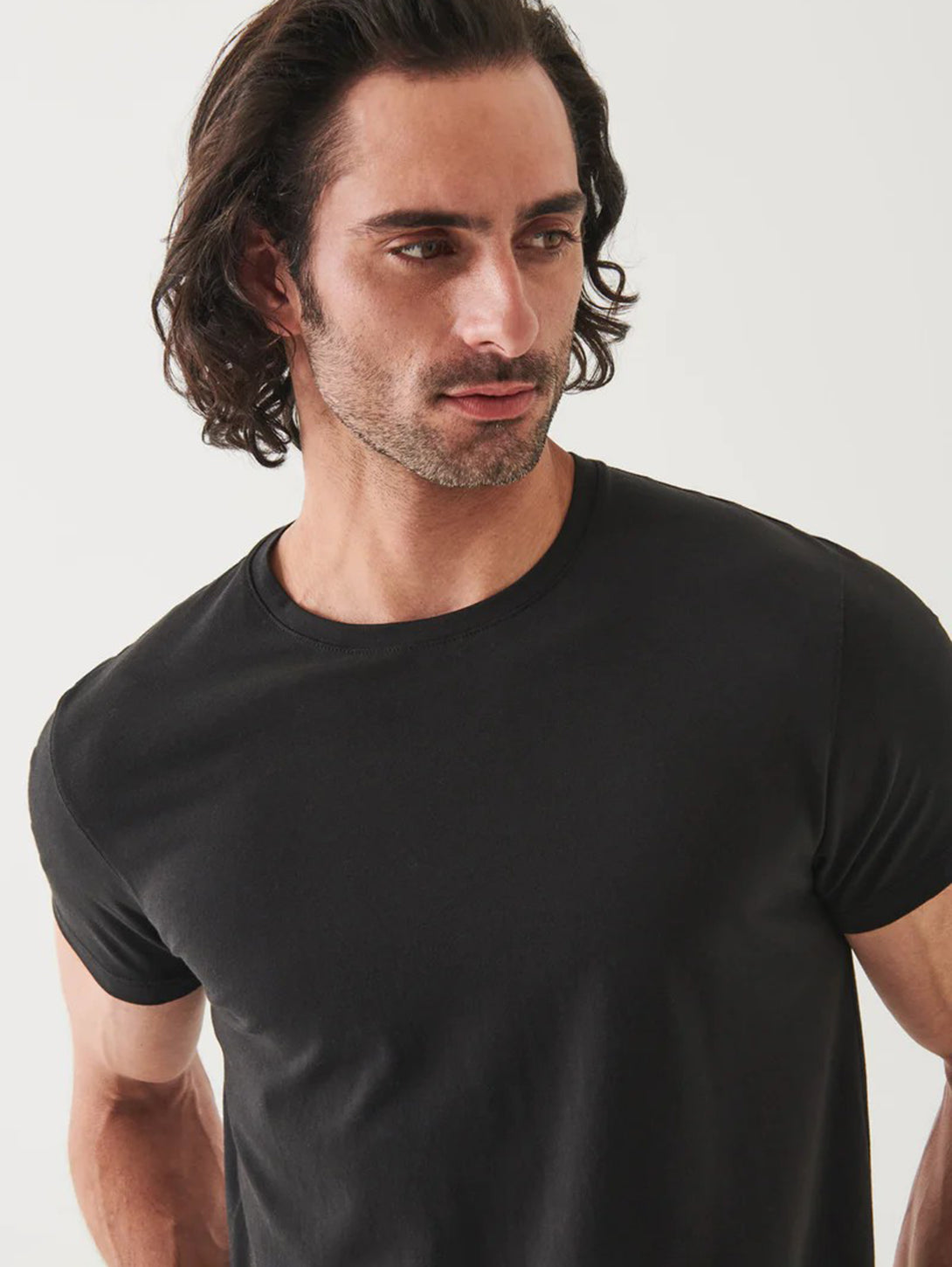 Iconic Pima Crew Neck T-Shirt-Patrick Assaraf-Over the Rainbow