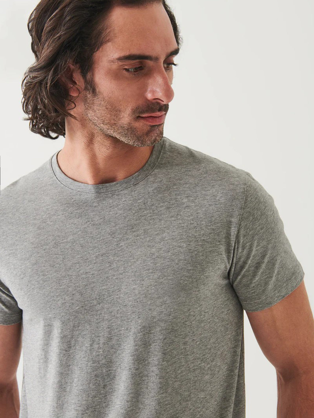 Iconic Pima Crew Neck T-Shirt-Patrick Assaraf-Over the Rainbow