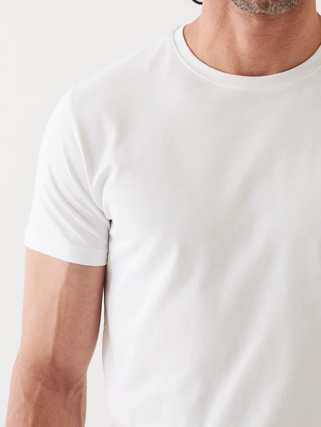 Iconic Pima Crew Neck T-Shirt-Patrick Assaraf-Over the Rainbow