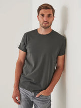 Short Sleeve Iconic Crew Tee - Artichoke-Patrick Assaraf-Over the Rainbow