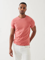Iconic Pima Crew Neck T-Shirt - Salmon Pink