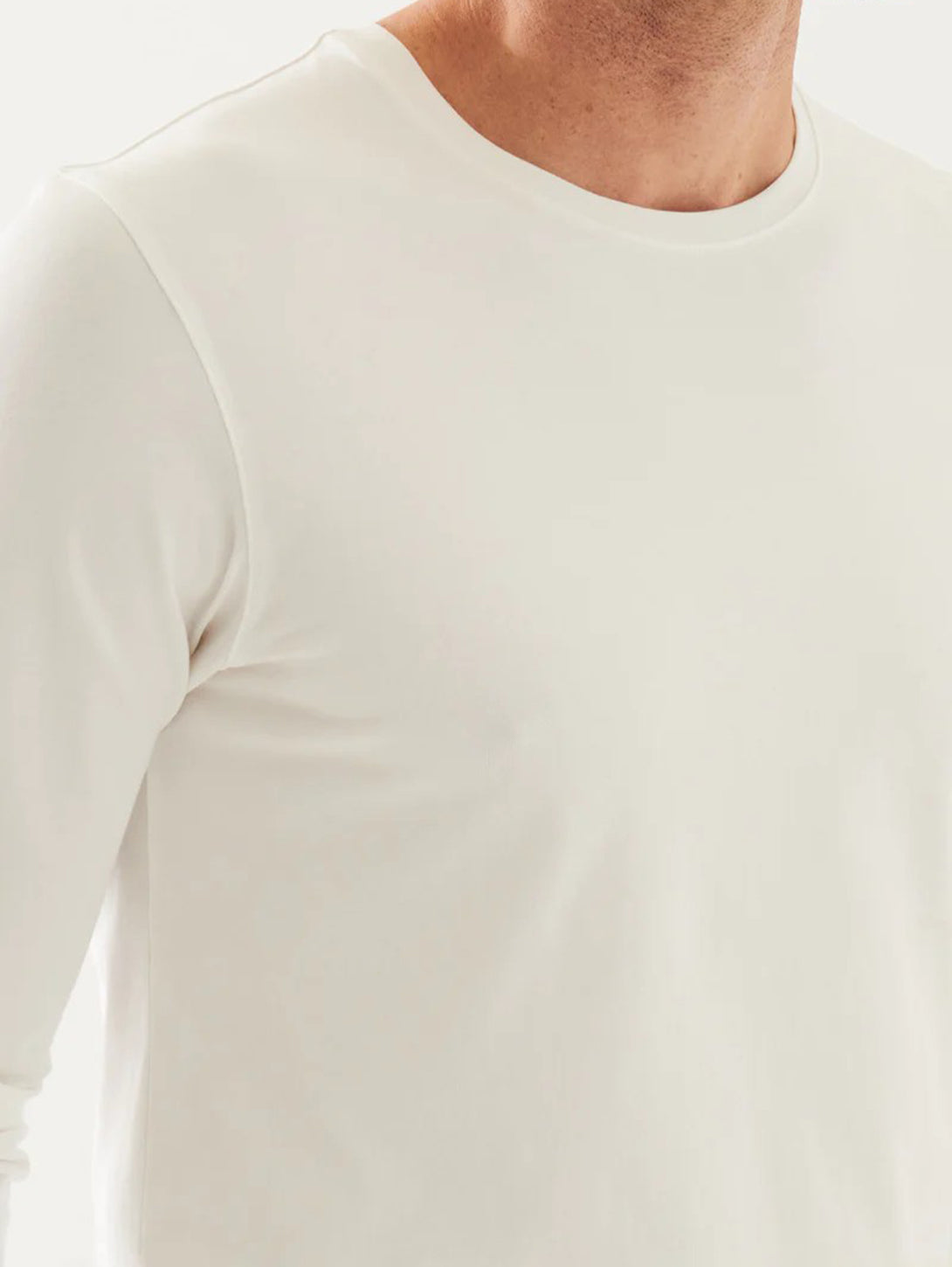 Iconic Pima Long Sleeve Crew T-Shirt-Patrick Assaraf-Over the Rainbow