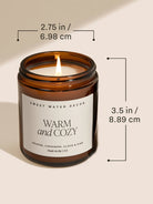 Amber Jar Soy Candle - Let It Snow-SWEET WATER DECOR-Over the Rainbow