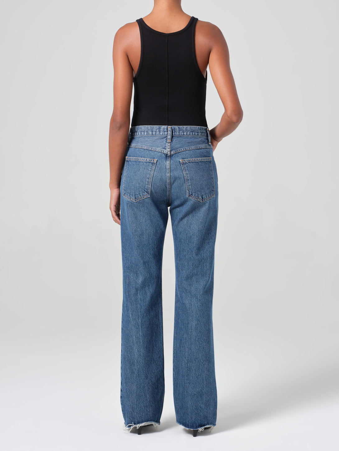 AGOLDE | Leena Baby Flare Jean - Placebo | Over The Rainbow AGOLDE | Leena Baby Flare Jean - Placebo | Over The Rainbow