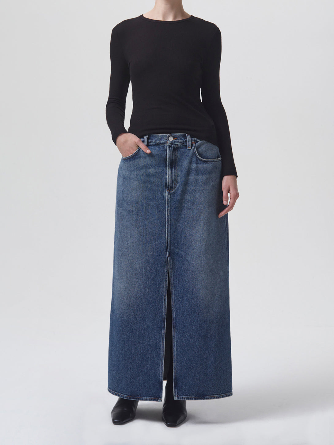 Leif Maxi Skirt - Swing-AGOLDE-Over the Rainbow