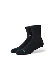 Icon Quarter Sock 3 Pack - Black