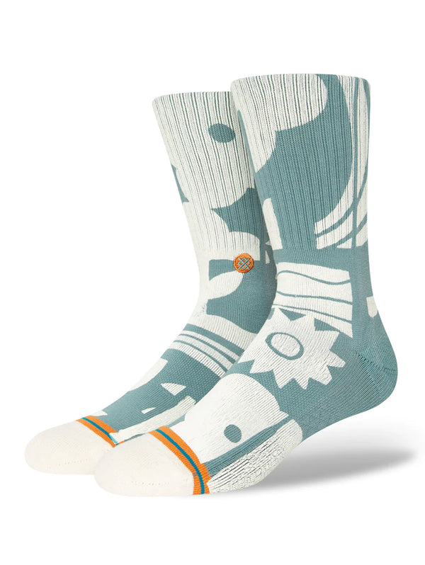 Sun Dialed Sock- Teal-Stance-Over the Rainbow