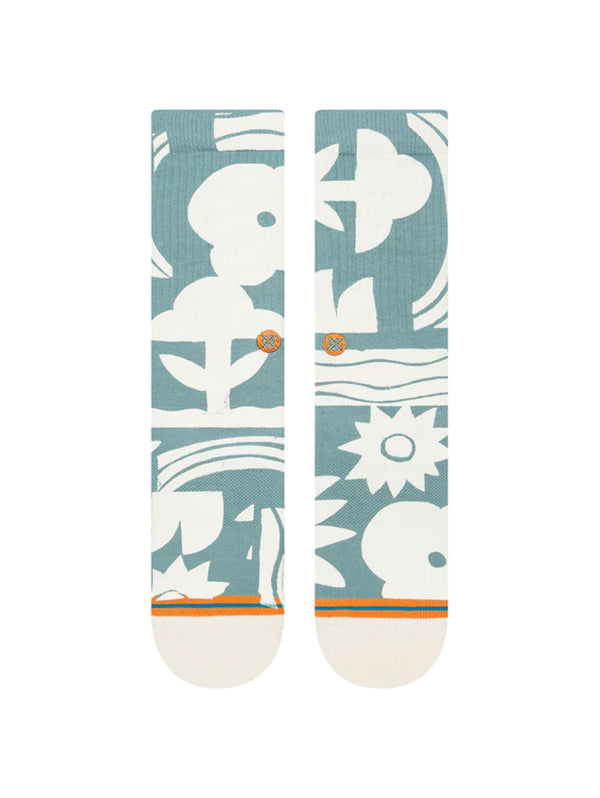 Sun Dialed Sock- Teal-Stance-Over the Rainbow