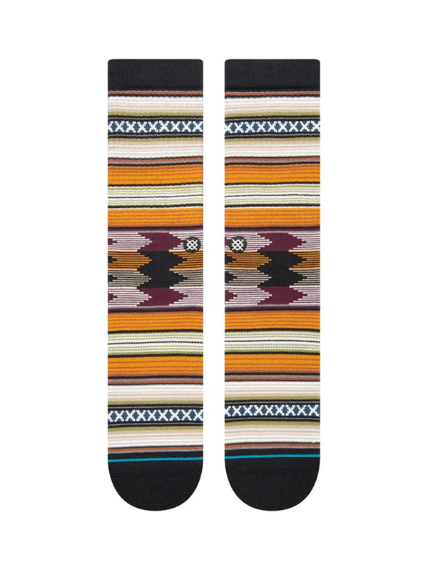 Striped Baron Sock - Taupe-Stance-Over the Rainbow