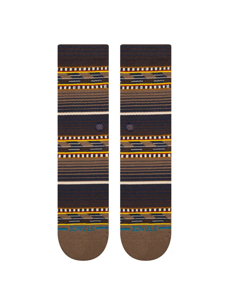 Cedar Rock Crew Sock - Brown-Stance-Over the Rainbow