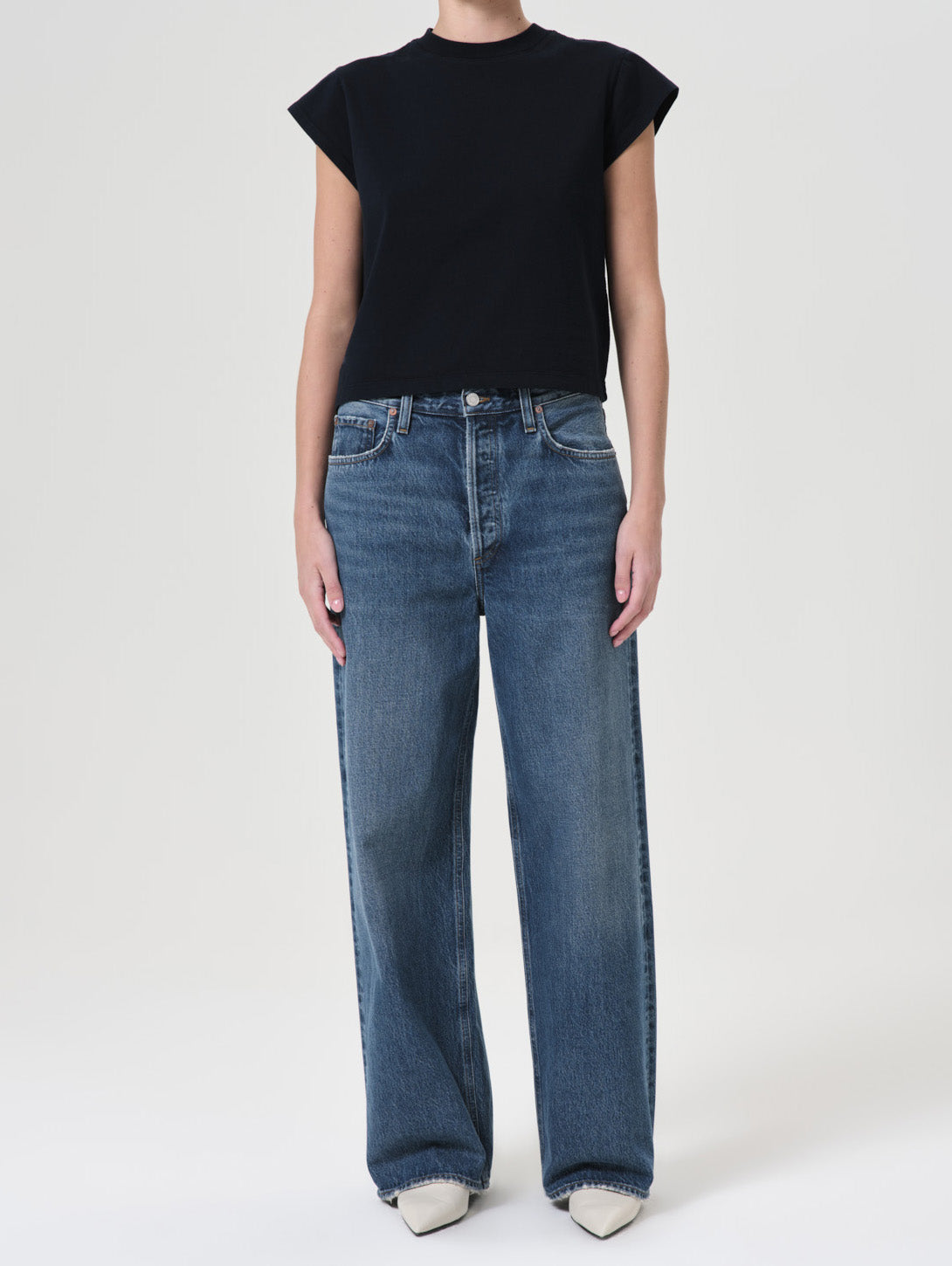 AGOLDE | Low Slung Baggy Jean - Essence | Over The Rainbow