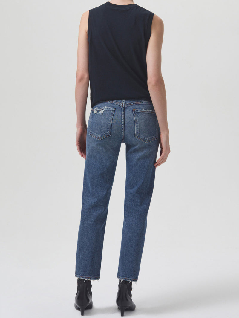 Kye Mid Rise Straight Crop Jean - Notion-AGOLDE-Over the Rainbow