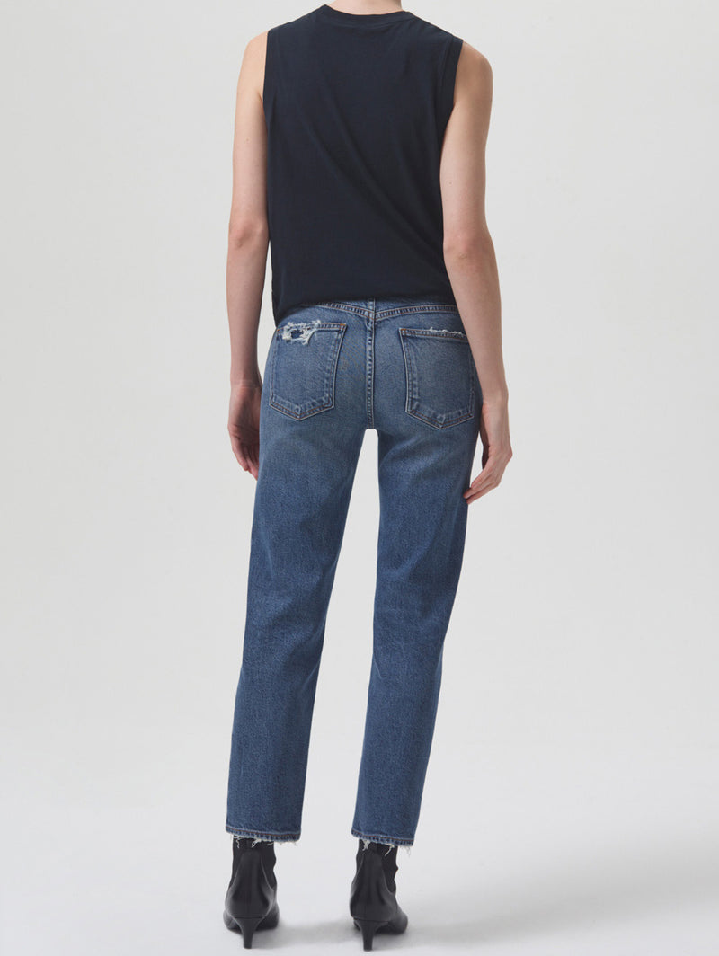 Kye Mid Rise Straight Crop Jean - Notion-AGOLDE-Over the Rainbow