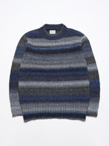 Hosono Sweater - Blue Stripe-FAR AFIELD-Over the Rainbow