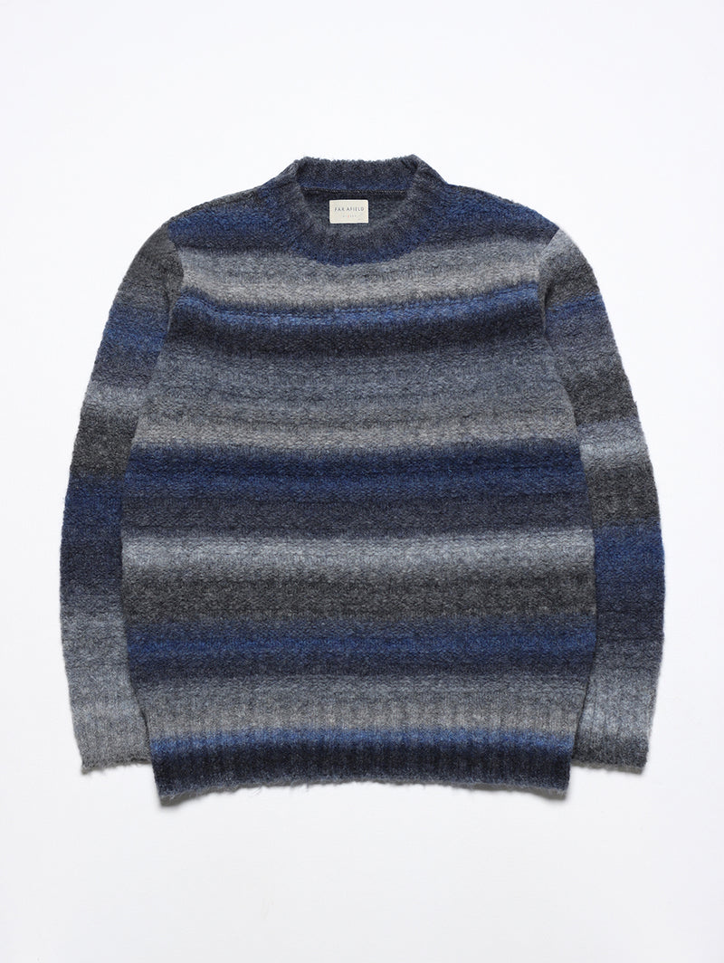 Hosono Sweater - Blue Stripe-FAR AFIELD-Over the Rainbow