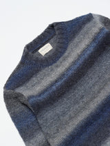 Hosono Sweater - Blue Stripe-FAR AFIELD-Over the Rainbow