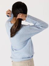 Aiden Crew Sweater - Blue-LYLA+LUXE-Over the Rainbow