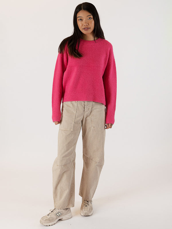 Ajax Crew Neck Sweater-LYLA+LUXE-Over the Rainbow