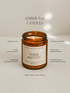 Amber Jar Soy Candle - Let It Snow-SWEET WATER DECOR-Over the Rainbow