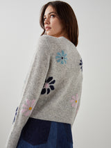 Anise Sweater - Grey Floral-Rails-Over the Rainbow