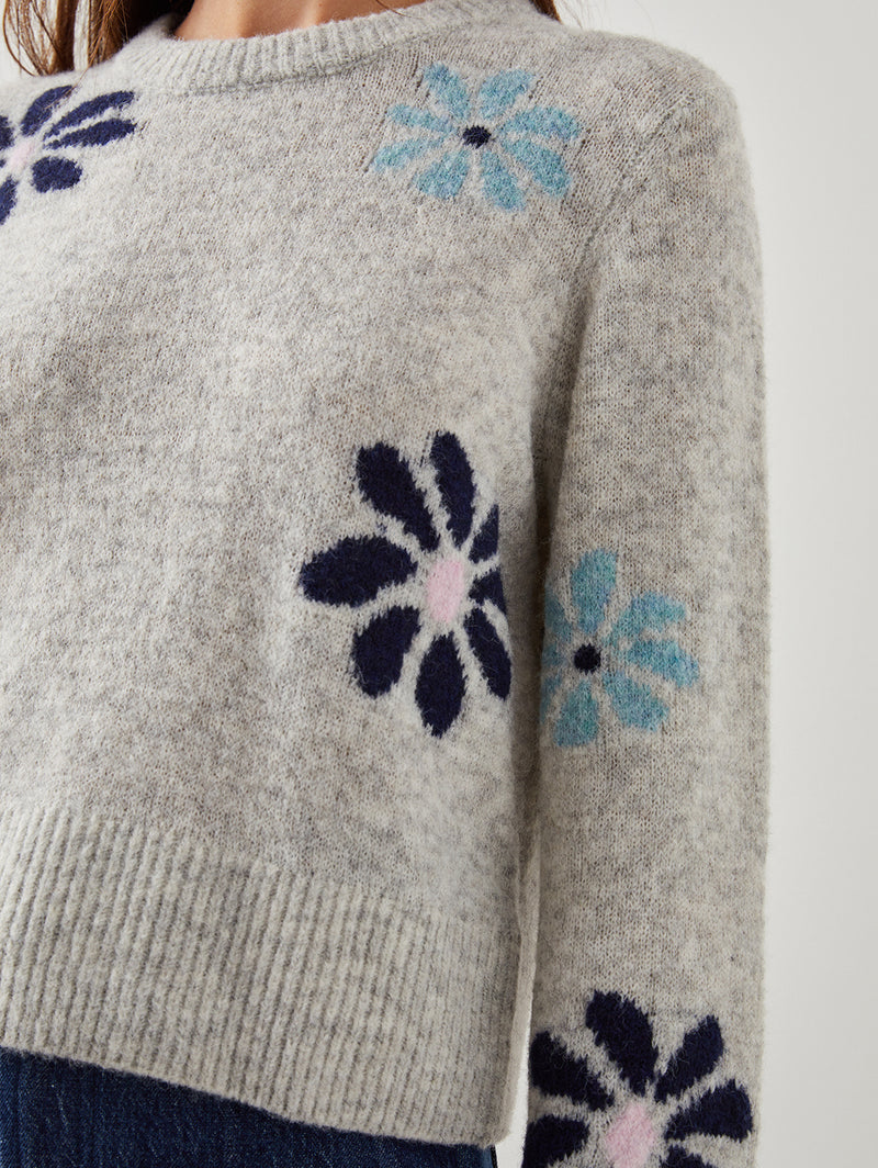 Anise Sweater - Grey Floral-Rails-Over the Rainbow