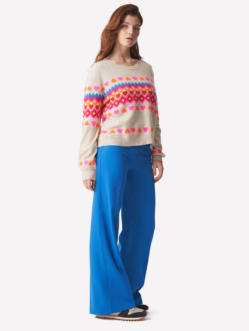 Fairisle Crew Sweater - Leslie-BRODIE-Over the Rainbow