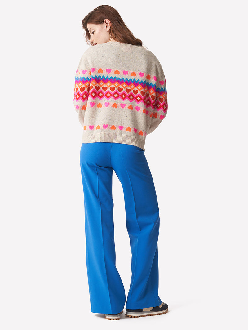 Fairisle Crew Sweater - Leslie-BRODIE-Over the Rainbow