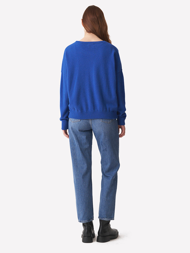Betsy Boyfriend Crew Sweater-BRODIE-Over the Rainbow