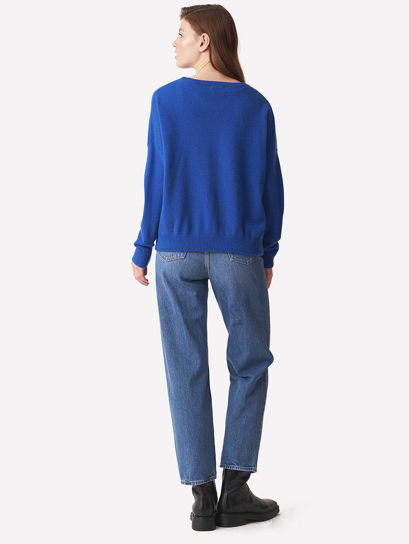 Betsy Boyfriend Crew Sweater-BRODIE-Over the Rainbow
